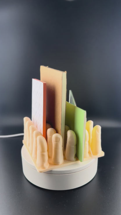 Ergonomic Finger Pen and Marker Holder – Unique Desk Organizer for Artists & Writers